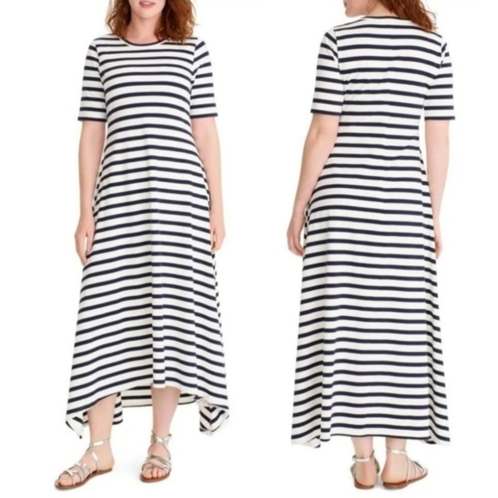 J.CREW Stripe Knit Maxi Dress (S)